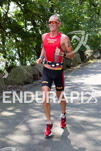 Luke Bell on run at the 2012 Ironman U.S. Championships on August 11, in NY, New York.