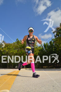 Age grouper running at the Ironman 70.3 Miami in Miami, USA on October 28th, 2012.