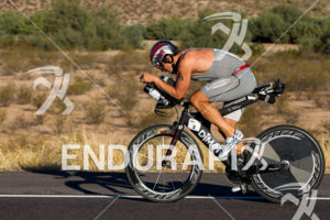 TJ Tollakson on bike at the 2012 Ironman Arizona on November 18, 2012 in Tempe, Arizona