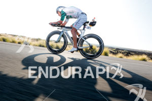 Lionel Sanders (CAN) competes during the bike leg at the 2017 Ironman World Championship in Kailua-Kona, Hawaii on October 14, 2017.